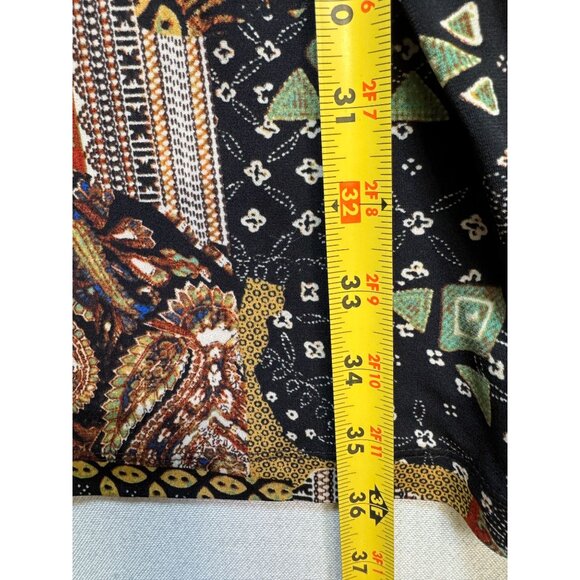 Roz & Ali Women's Mini Dress Half Sleeve Size 6 Multi Geo Lightweight Back Zip - Picture 9 of 13